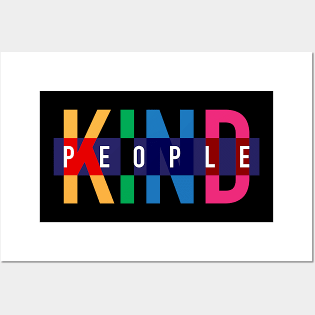 KIND PEOPLE design, version two Wall Art by kindsouldesign